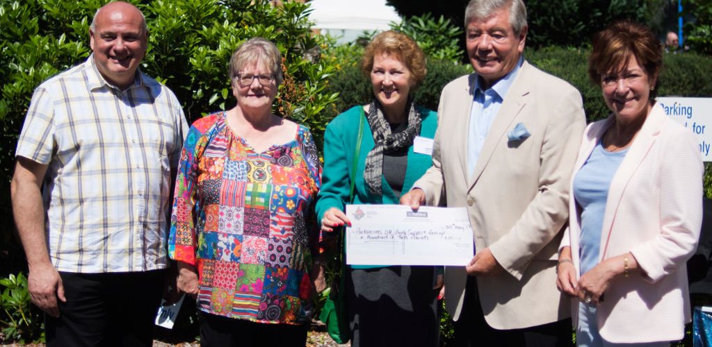Cheque for Parkinsons UK Bury Support Group