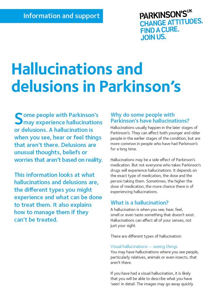 Hallucinations and delusions in Parkinsonâ€™s â€“ Parkinson