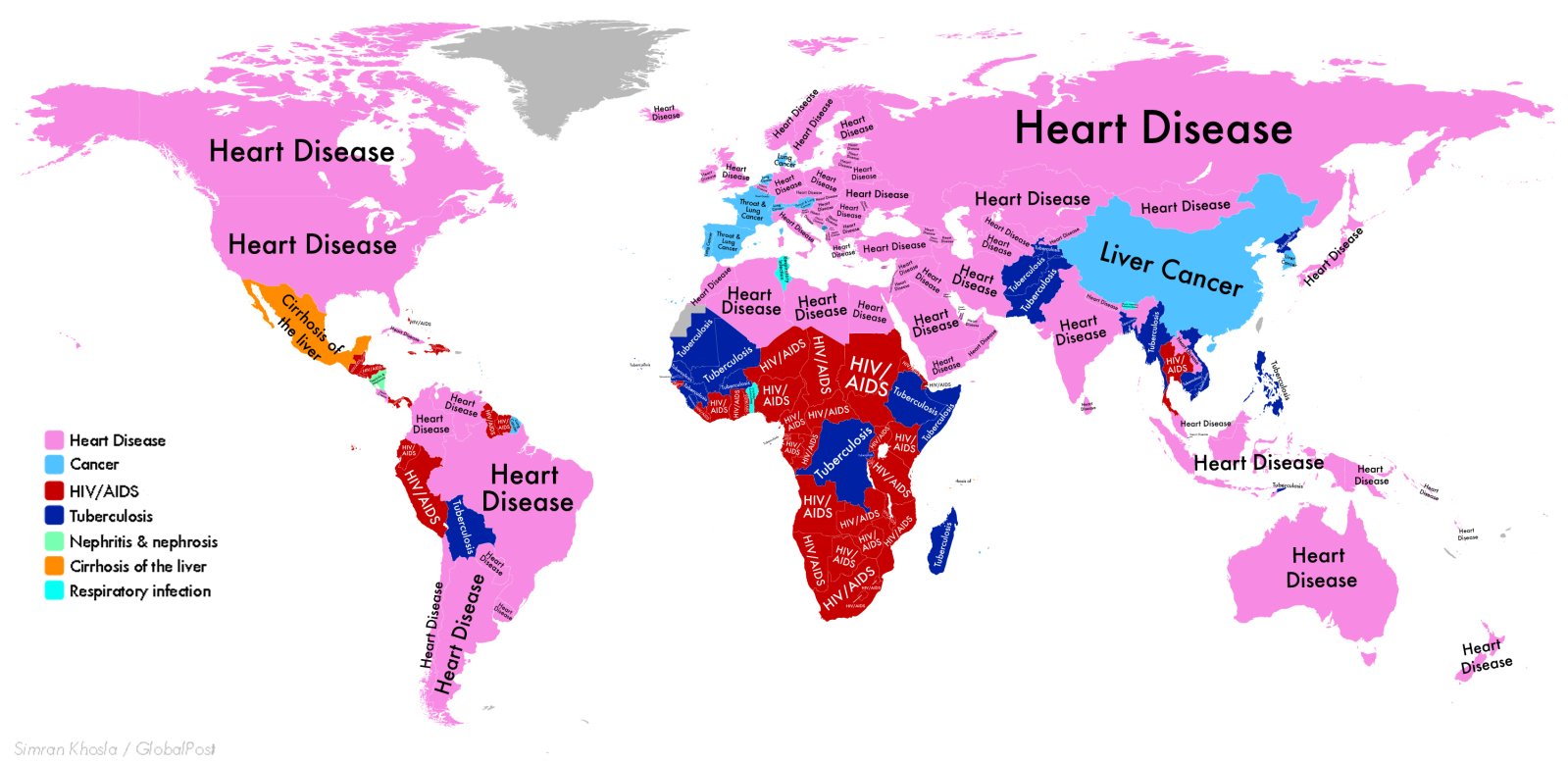 HIDDEN CONSPIRACY: This Map Shows The Most Deadly Disease ...