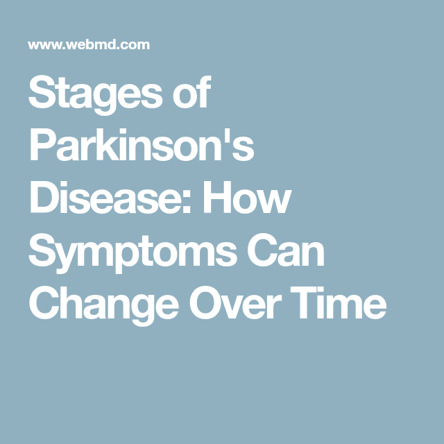 How Parkinsons Disease Progresses