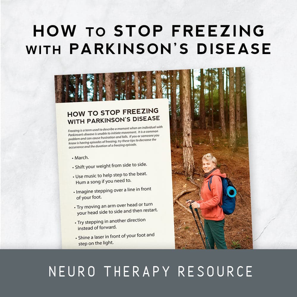 How to stop freezing with Parkinsons disease  Therapy Insights