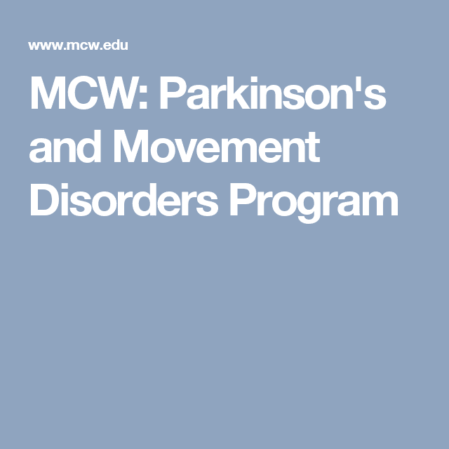 MCW: Parkinson