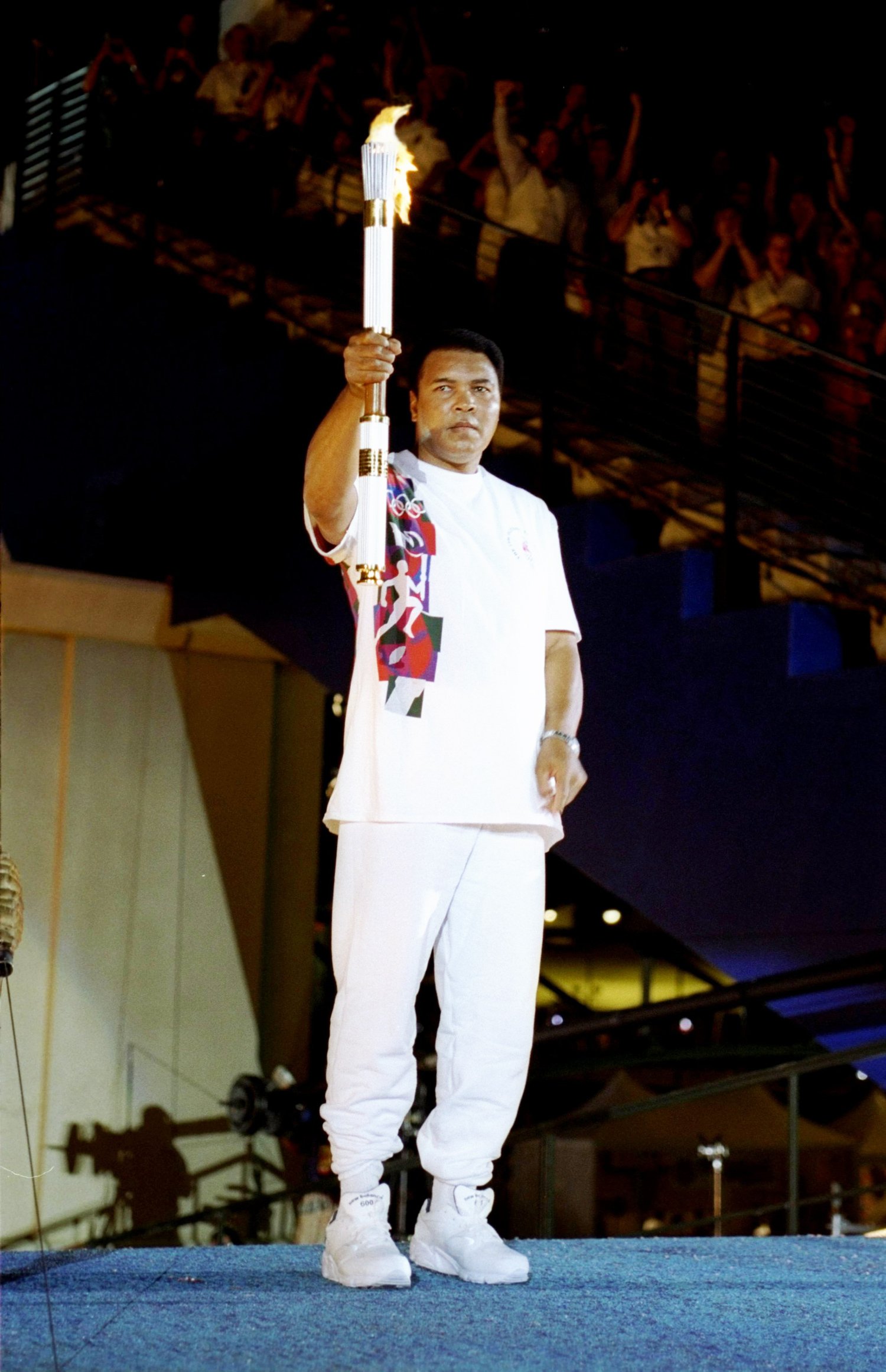 Muhammad Ali Lights the Olympic Torch, 1996