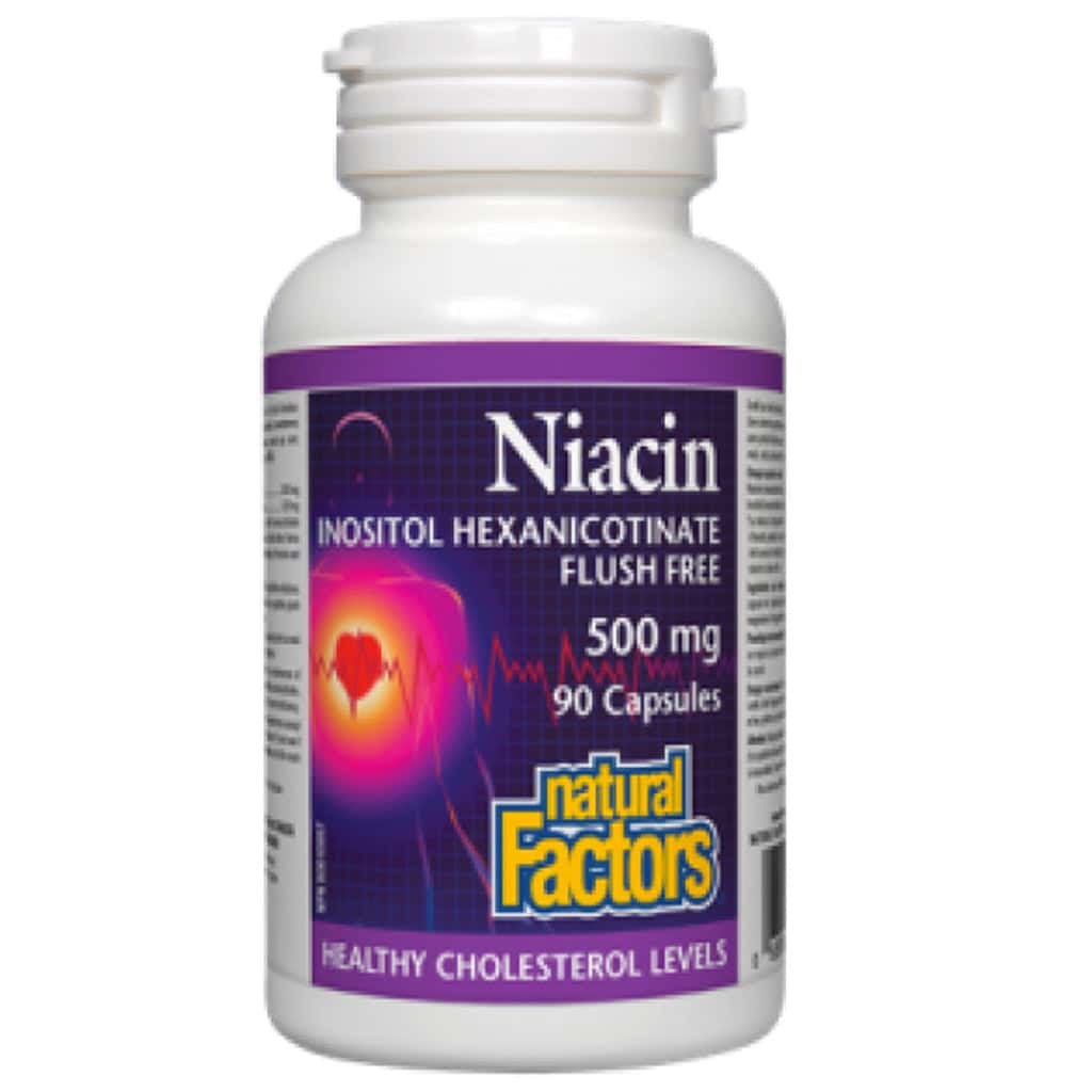 Natural Factors No Flush Niacin 500 mg  Moms Vitamin Fix