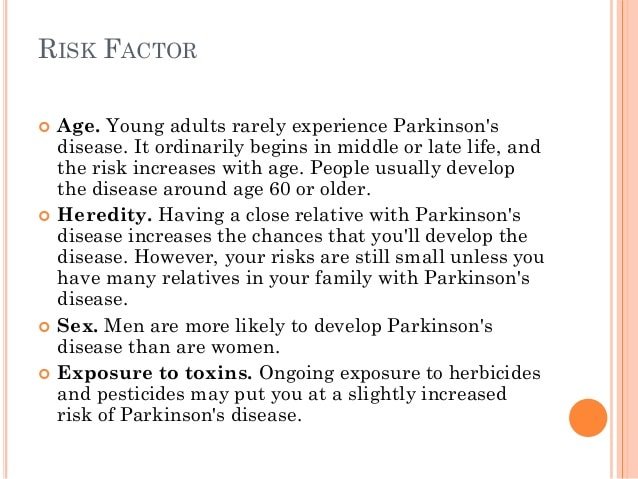 Parkinsons disease V Pharm.D