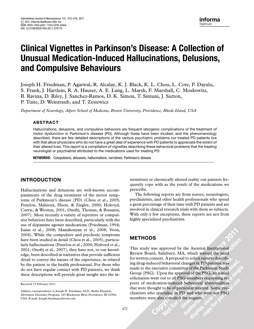 (PDF) Clinical Vignettes in Parkinson