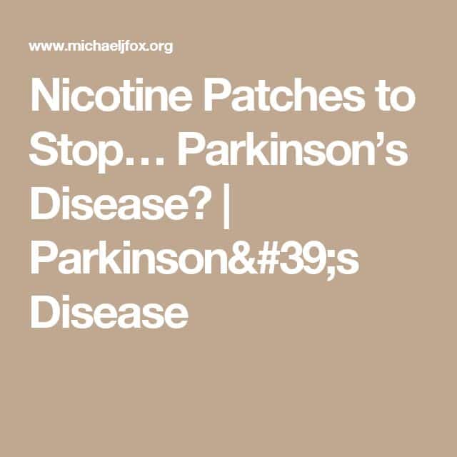 Rivastigmine Patch Parkinsons Disease